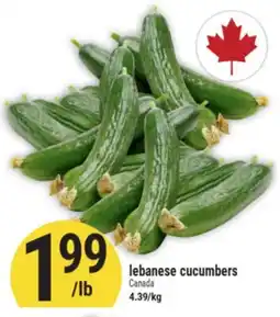 Marché Adonis Lebanese Cucumbers offer