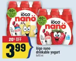 Marché Adonis Iögo nano drinkable yogurt offer