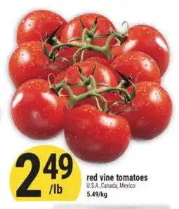 Marché Adonis red vine tomatoes offer