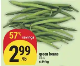 Marché Adonis Green beans offer