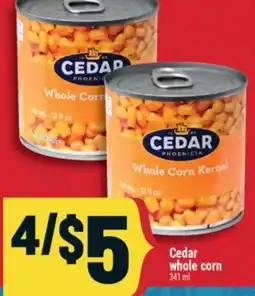 Marché Adonis Cedar whole corn offer