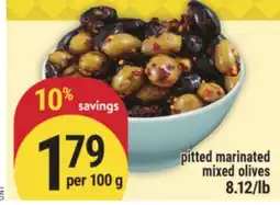 Marché Adonis Pitted marinated mixed olives offer