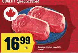Marché Adonis Boneless strip loin steak Halal offer