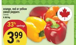 Marché Adonis Orange, Red or Yellow Sweet Peppers offer