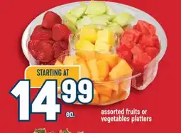 Marché Adonis Assorted Fruits or Vegetables Platters offer