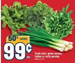 Marché Adonis FRESH MINT, GREEN ONIONS, ITALIAN OR CURLY PARSLEY offer
