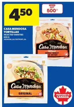 Real Canadian Superstore CASA MENDOSA TORTILLAS offer