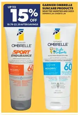 Real Canadian Superstore GARNIER OMBRELLE SUNCARE PRODUCTS offer