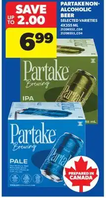 Real Canadian Superstore PARTAKE NON-ALCOHOLIC BEER offer