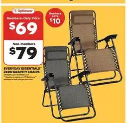 Real Canadian Superstore EVERYDAY ESSENTIALS ZERO GRAVITY CHAIRS offer