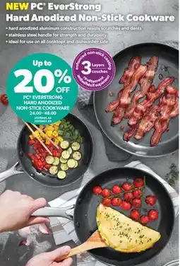 Real Canadian Superstore PC EVERSTRONG HARD ANODIZED NON-STICK COOKWARE offer
