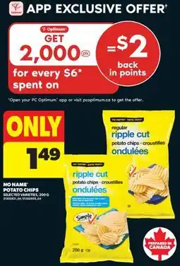 Real Canadian Superstore NO NAME POTATO CHIPS offer