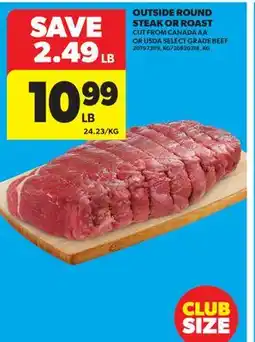 Real Canadian Superstore OUTSIDE ROUND STEAK OR ROAST offer