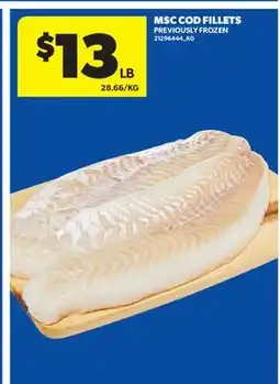 Real Canadian Superstore MSC COD FILLETS offer