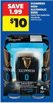 Real Canadian Superstore GUINNESS NON-ALCOHOLIC BEER offer
