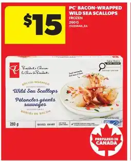Real Canadian Superstore PC BACON-WRAPPED WILD SEA SCALLOPS offer