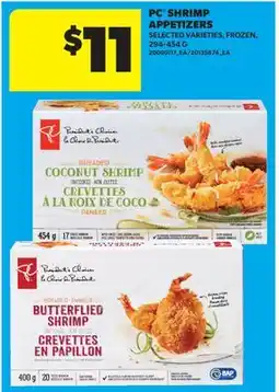 Real Canadian Superstore PC SHRIMP APPETIZERS offer