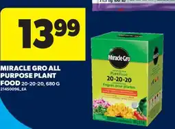 Real Canadian Superstore MIRACLE GRO ALL PURPOSE PLANT FOOD, 20-20-20 offer