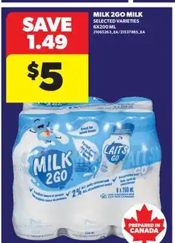 Real Canadian Superstore MILK 2GO MILK offer