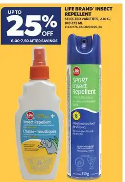 Real Canadian Superstore LIFE BRAND INSECT REPELLENT, 230 G offer