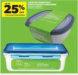 Real Canadian Superstore EVERYDAY ESSENTIALS FOOD STORAGE CONTAINERS offer