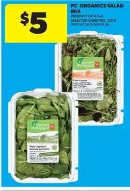 Real Canadian Superstore PC ORGANICS SALAD MIX offer