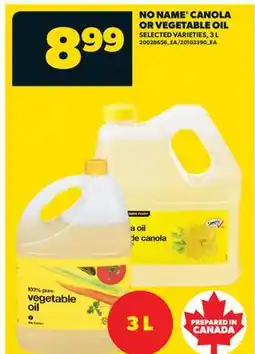 Real Canadian Superstore NO NAME CANOLA OR VEGETABLE OIL offer