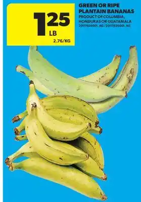 Real Canadian Superstore GREEN OR RIPE PLANTAIN BANANAS offer