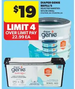 Real Canadian Superstore DIAPER GENIE REFILL'S, 18'S OR 3 ROLL offer