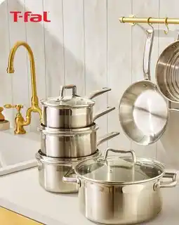 Walmart T-fal stainless steel 10-piece cookware set offer