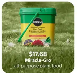 Walmart Miracle-Gro all—purpose plant food offer