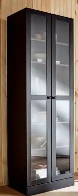 Walmart Mainstays Glass-Door Storage Bookcase offer