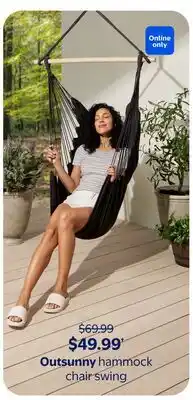Walmart Outsunny hammock chair swing offer