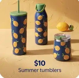 Walmart Summer tumblers offer