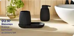 Walmart Mainstays 3-piece bathroom accessory set offer