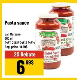 Mayrand San Marzano Pasta sauce offer