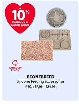 Mondou BEONEBREED Silicone feeding accessories offer