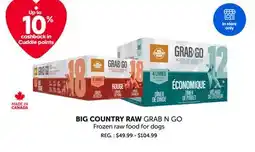 Mondou BIG COUNTRY RAW GRAB N GO Frozen raw food for dogs offer