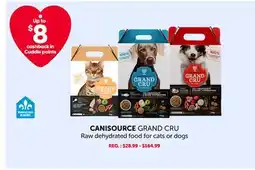 Mondou CANISOURCE GRAND CRU Raw dehydrated food for cats or dogs offer
