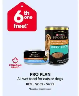 Mondou PRO PLAN All wet food for cats or dogs offer