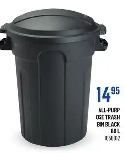 Canac All-Purpose Trash Bin Black offer