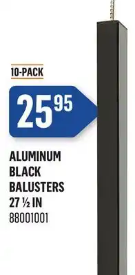 Canac Aluminum Black Balusters offer