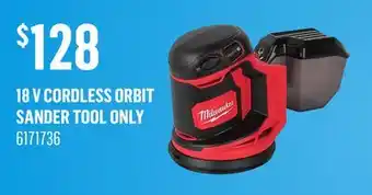 Canac 18 V Cordless Orbit Sander Tool Only offer