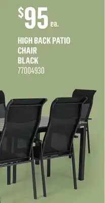 Canac High Back Patio Chair offer