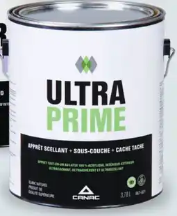 Canac UltraPrime 100% Acrylic Latex Primer-Sealer & Undercoat Interior and Exterior offer