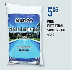 Canac Pool Filtration Sand offer