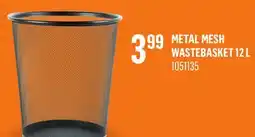 Canac Metal Mesh Wastebasket 12L offer