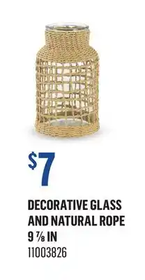 Canac Decorative Glass and Natural Rope offer