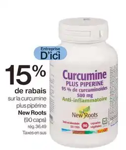 Avril Curcumine plus pipérine New Roots offer