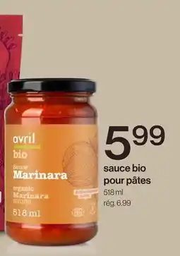 Avril Sauce bio pour pâtes offer